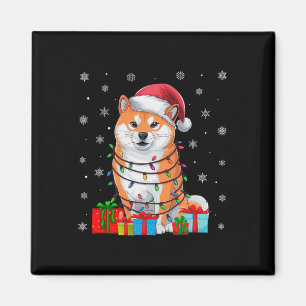 Imán Perro Inu Shiba Lucía Noche Feo Santa Shiba Inu Pe