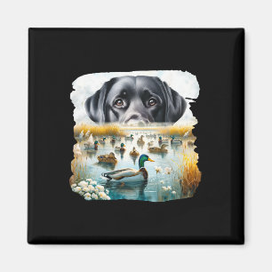 Imán Perro Labrador Retriever Perros Bandera De EEUU Ca