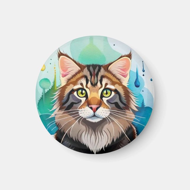 Imán Perro lindo cerrar el portapapeles pequeño (Frente)