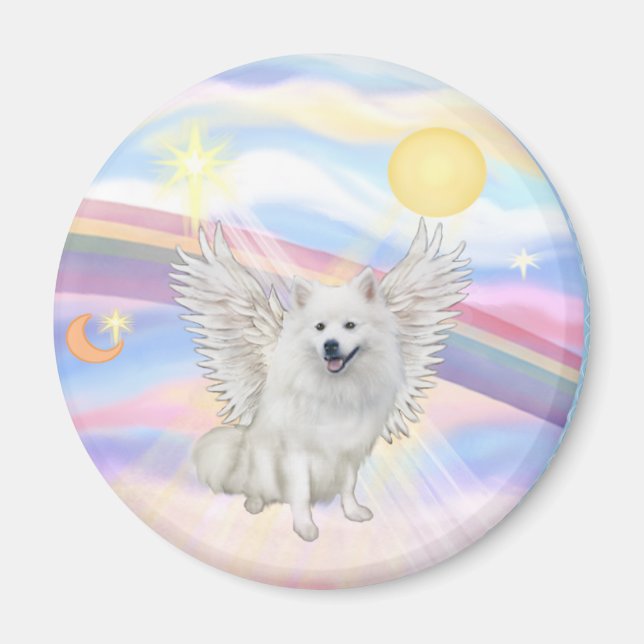 Imán Perro lobo americano (Frente)
