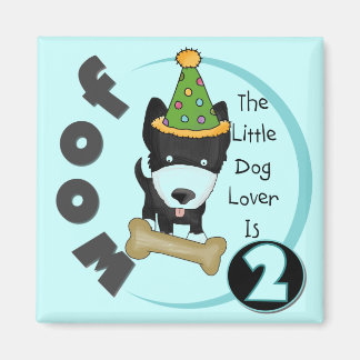 Imán Perro Lover 2er cumpleaños camisetas y regalos