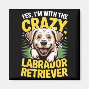 Imán Perro mascota divertido y lindo con el labrador lo