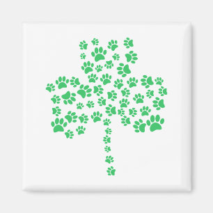 Imán Perro Paw Imprimir Shamrock
