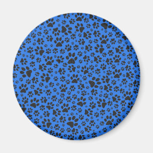 Imán Perro Paws Black & White Polka Dot (Punto de polka