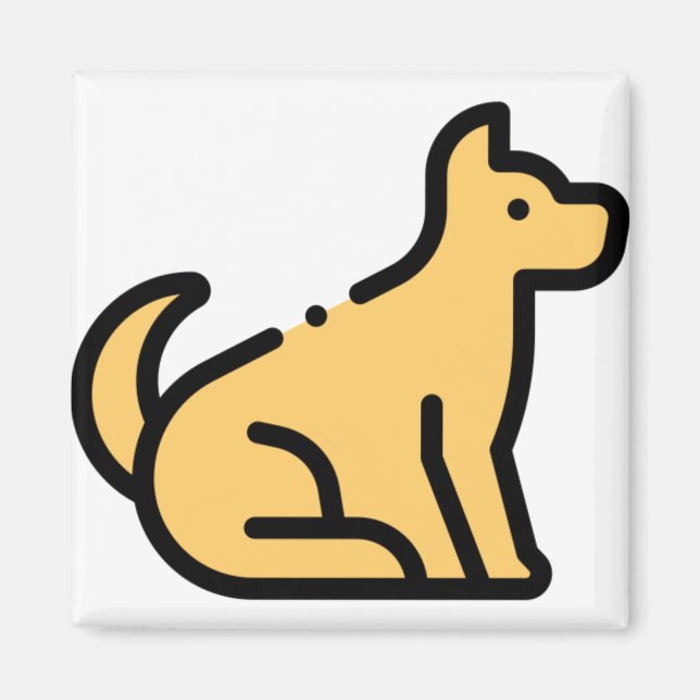 Imán Perro pequeño (Frente)