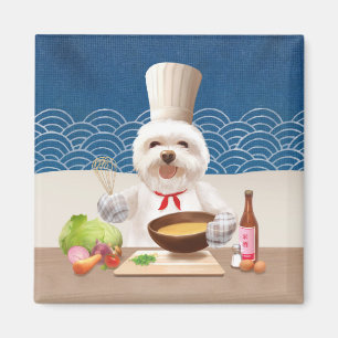 Imán Perro pequeño chef