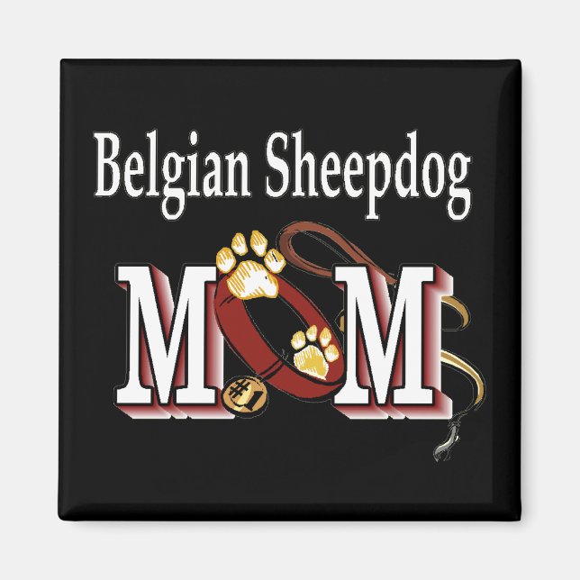 Imán Perro perro pastor belga MOM (Frente)