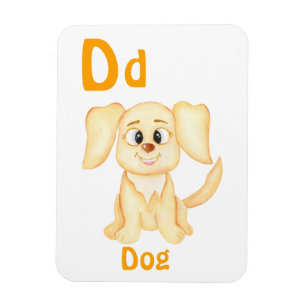 Imán Perro personaliza ABC: Letra D - Agrega tu nombre