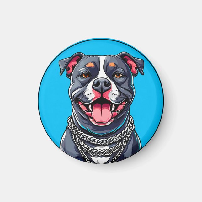 Imán Perro Pitbull (Frente)