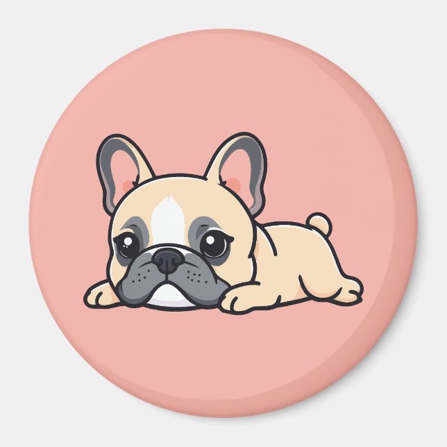 Imán perro pug (Frente)
