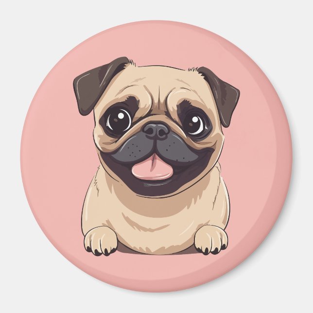Imán Perro pug (Frente)