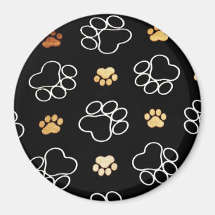 Imán Perro Puppy Paw Imprime regalos para los amantes d