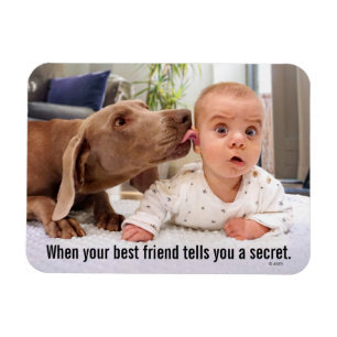 Imán Perro que pega el oído del bebé