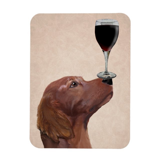 Imán Perro rojo Au Vin 2 (Vertical)