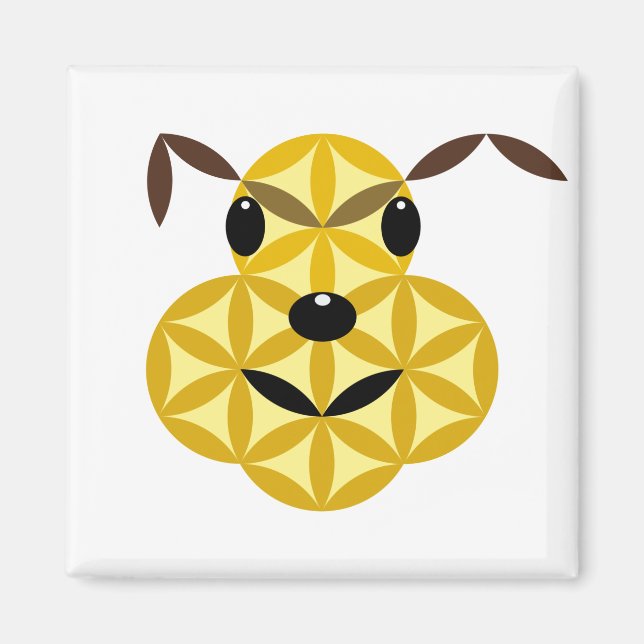 Imán Perro sagrado - Perro de la vida 01. (Frente)