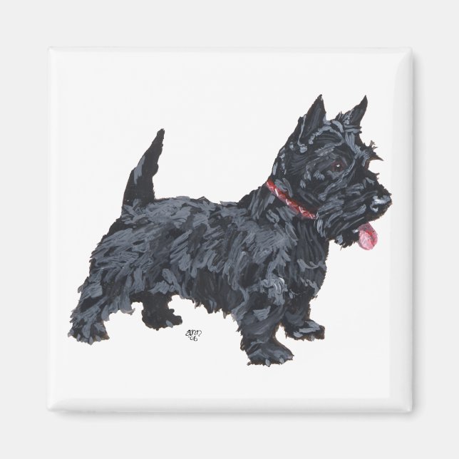 Imán Perro Scottie descarado (Frente)