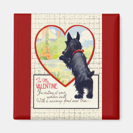 Imán Perro Scottie San Valentín Terrier Escocés
