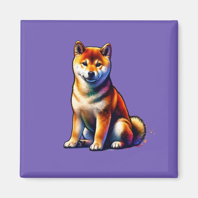 Imán Perro Shiba Inu (Frente)