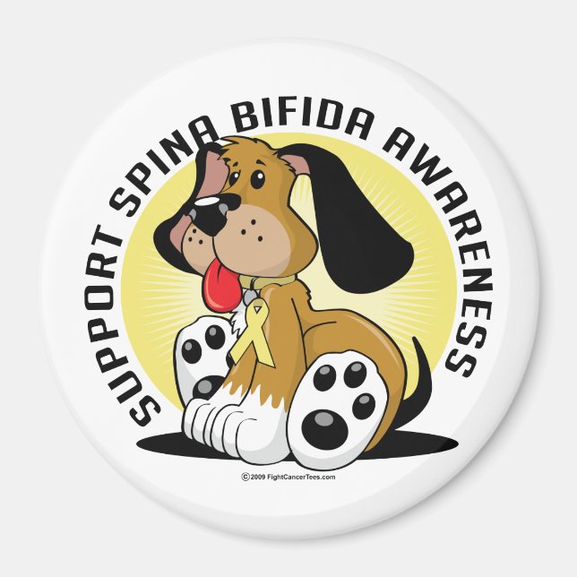 Imán Perro Spina Bifida (Frente)