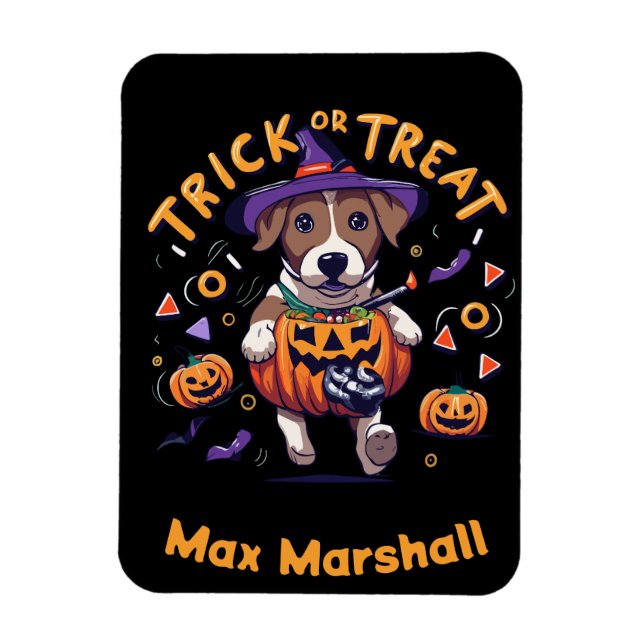 Imán Perro Trick o Trek - Negro Ghoul Gang Yellow (Vertical)