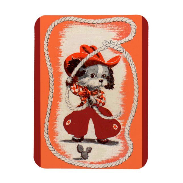 Imán perro vaquero (Vertical)