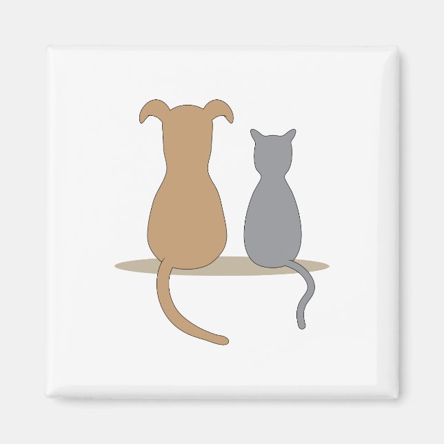 Imán Perro y gato (Frente)