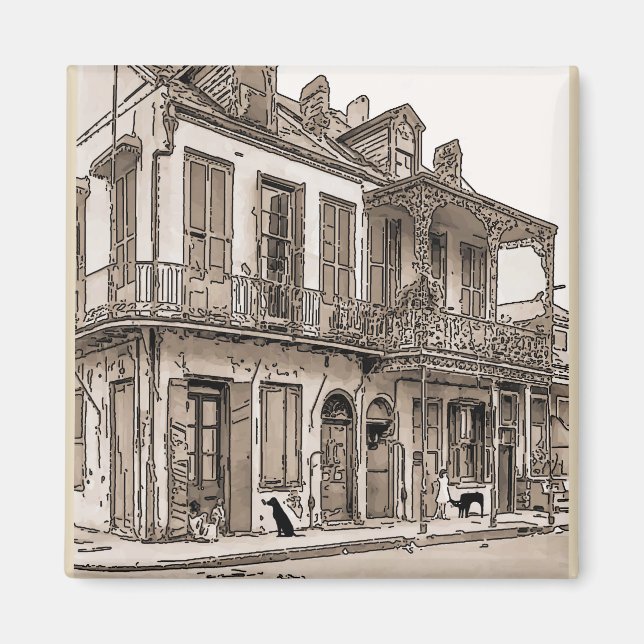 Imán Perro y gato en Desire St (Frente)