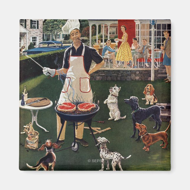 Imán Perros calientes (Frente)