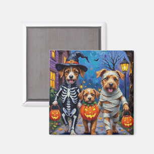 Imán Perros Chinook disfrazados en Halloween