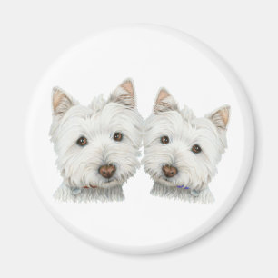 Imán Perros Cute Westie