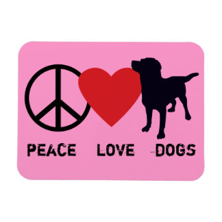 Imán Perros de amor por la paz