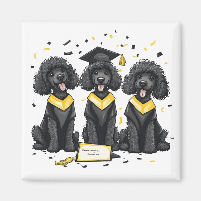 Imán Perros de canapé estándar de graduación (Frente)