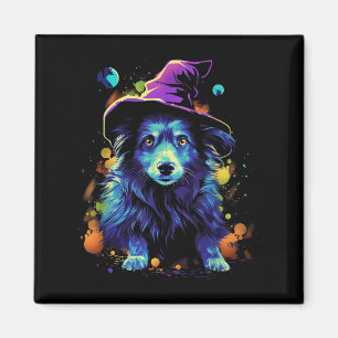 Imán Perros de Halloween Westi Paseando Mascotas de Hal