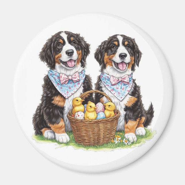 Imán Perros de montaña de la Semana Santa Bernesa (Frente)
