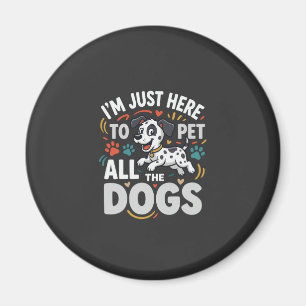 Imán Perros Divertidos Vector Amante de Mascotas
