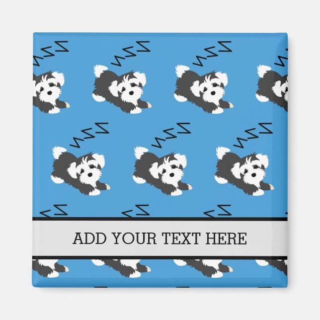 Imán Perros durmientes de Havan Dog Animals adoran a du (Frente)