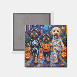 Imán Perros Havanés disfrazados para Halloween
