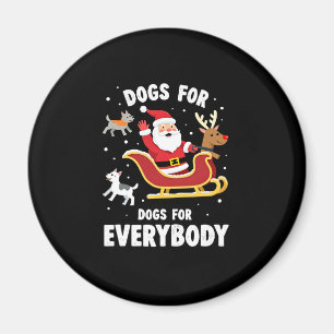 Imán Perros para todos Santa divertido Navidad Xmas (1)