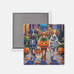 Imán Perros Silken Windhound con disfraces de Halloween