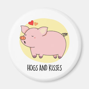 Imán Perros Y Besos Graciosos Hog Pig Pun