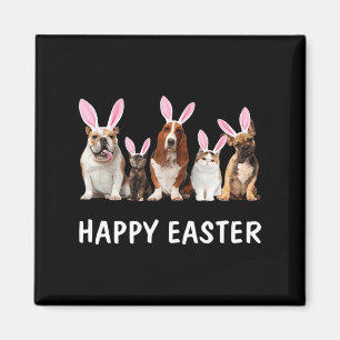 Imán Perros y gatos feliz pascua regalo divertido para