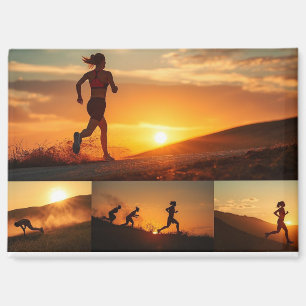Imán Persiguiendo el Atardecer – Tarjeta Postal Magnéti