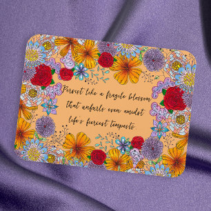 Imán Persistir como una frágil cita motivacional