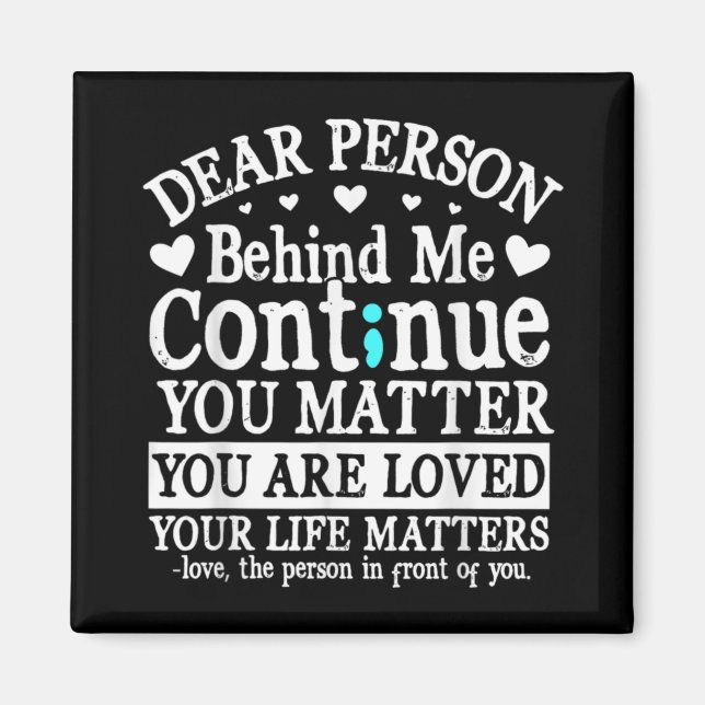 Imán Person Behind Me Suicide Prevention Amp Depressi  (Frente)