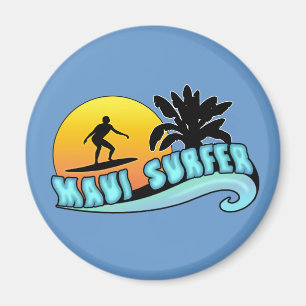 Imán Persona que practica surf de Maui