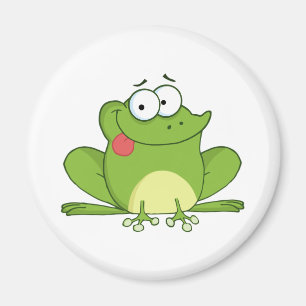 Imán Personaje de dibujos animados de la rana que