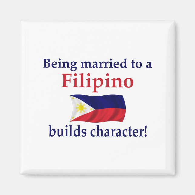 Imán Personaje de Filipino Construye (Frente)