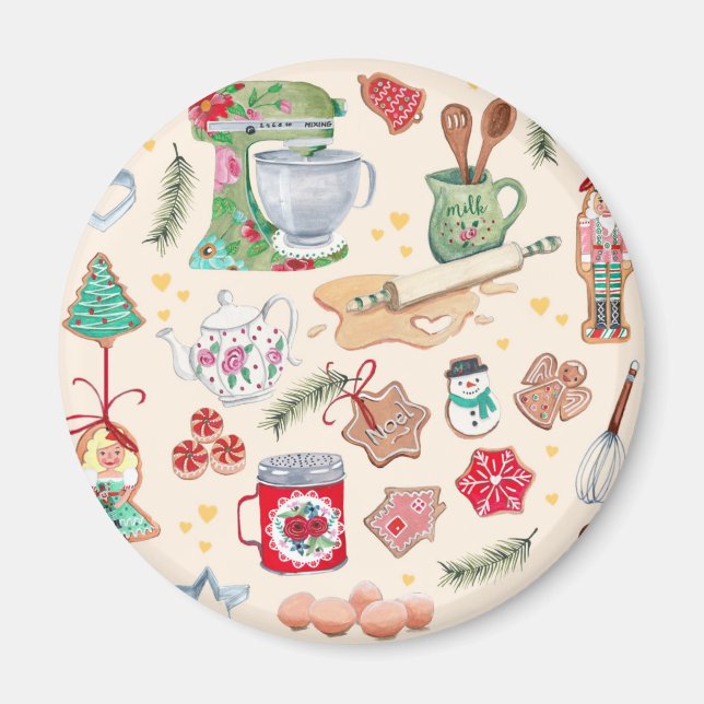 Imán Personaje de nucracker coquetas galletas de cocina (Frente)