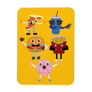 Imán Personajes de Comida