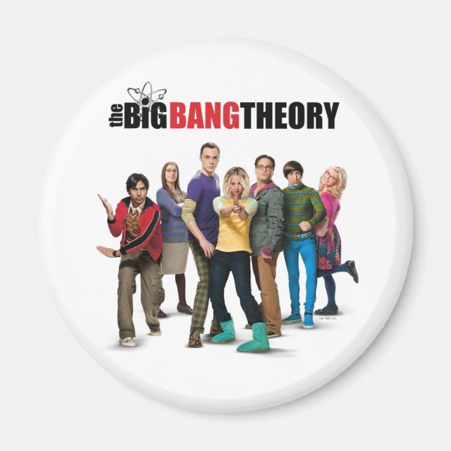 Imán Personajes de la Teoría del Big Bang (Frente)